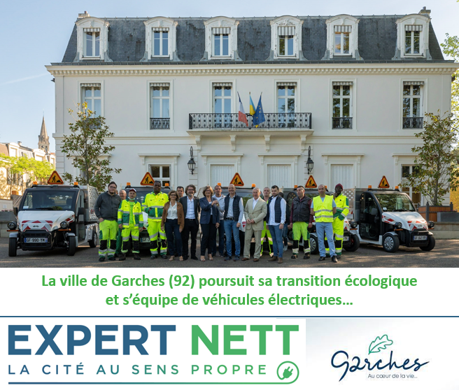 La ville de Garches (92) fait confiance à EXPERT NETT pour renouveler son parc de véhicules !
