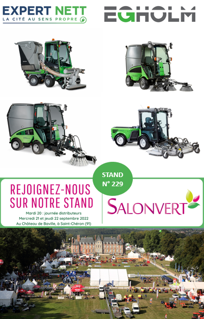 Salon Vert du 20 au 22 septembre 2022 à St Chéron - Retrouvez-nous sur le stand EGHOLM – EXPERT NETT !