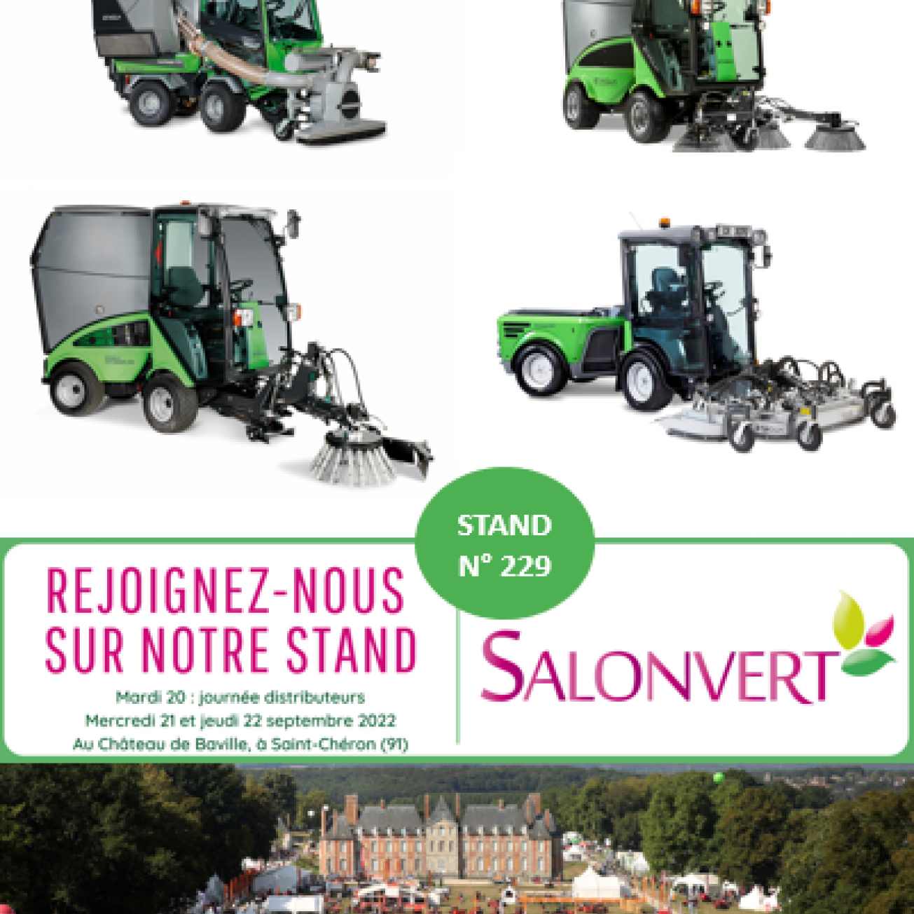 Salon Vert du 20 au 22 septembre 2022 à St Chéron - Retrouvez-nous sur le stand EGHOLM – EXPERT NETT !