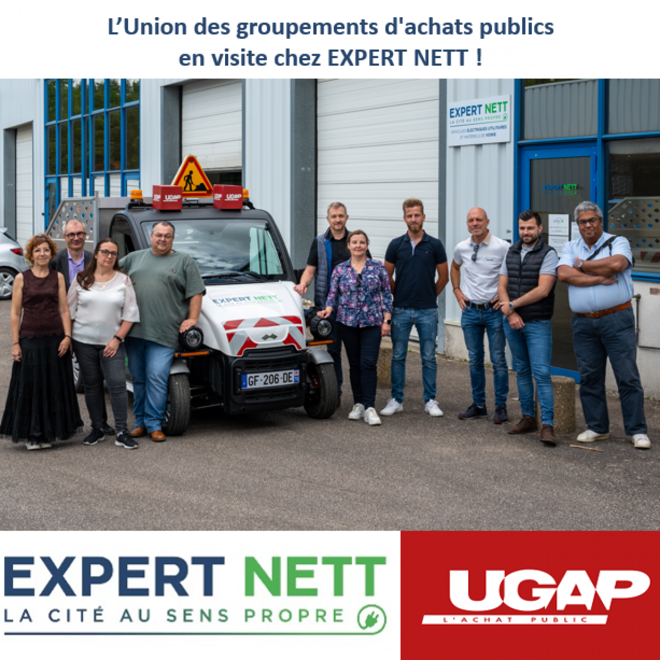 L’équipe commerciale de l’UGAP en visite chez Expert Nett
