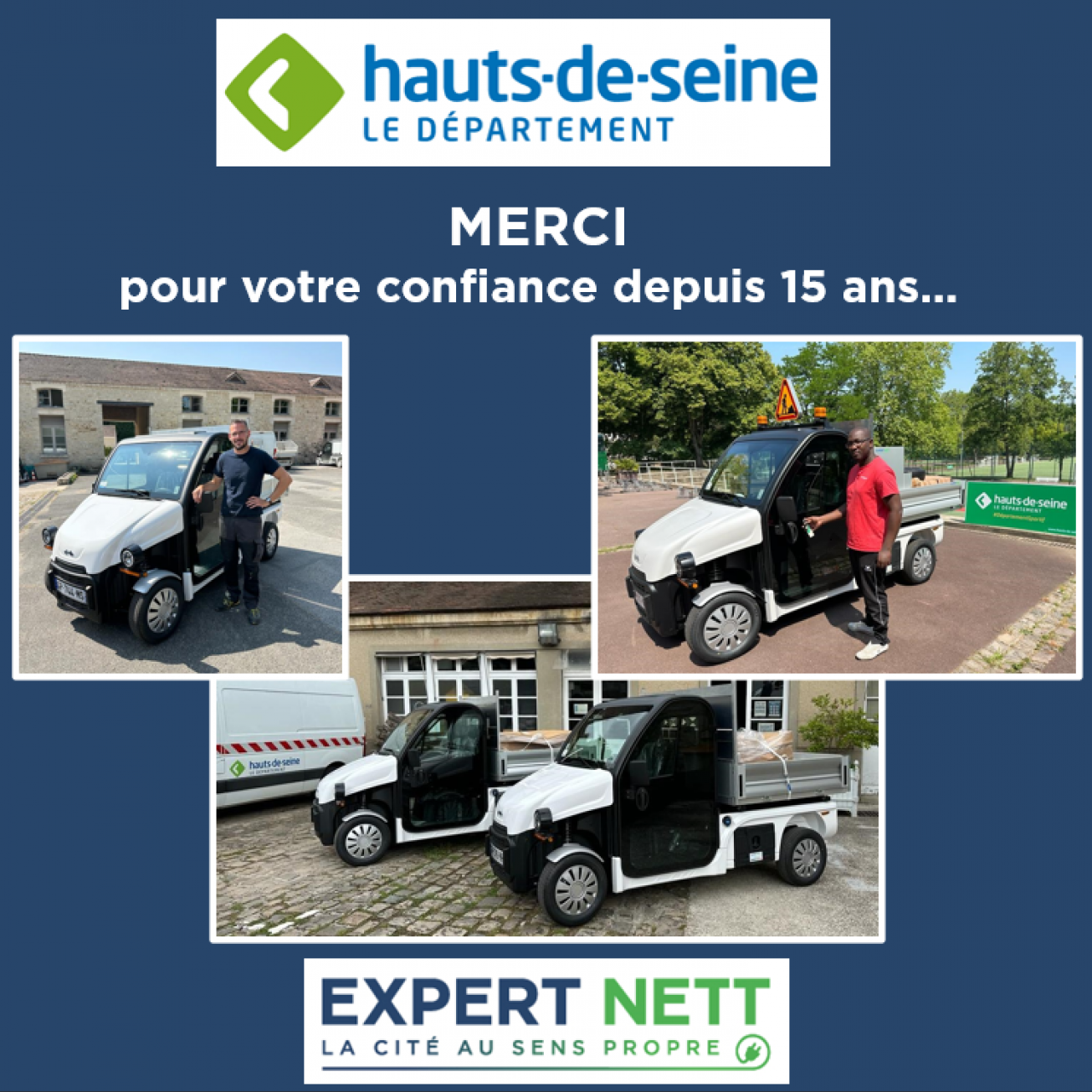 EXPERT NETT est le fournisseur du département des Hauts-de-Seine depuis 15 ans !